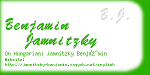 benjamin jamnitzky business card